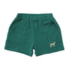 ITSY BITSY KNIT EMBROIDERED SHORTS HUNTING DOGS