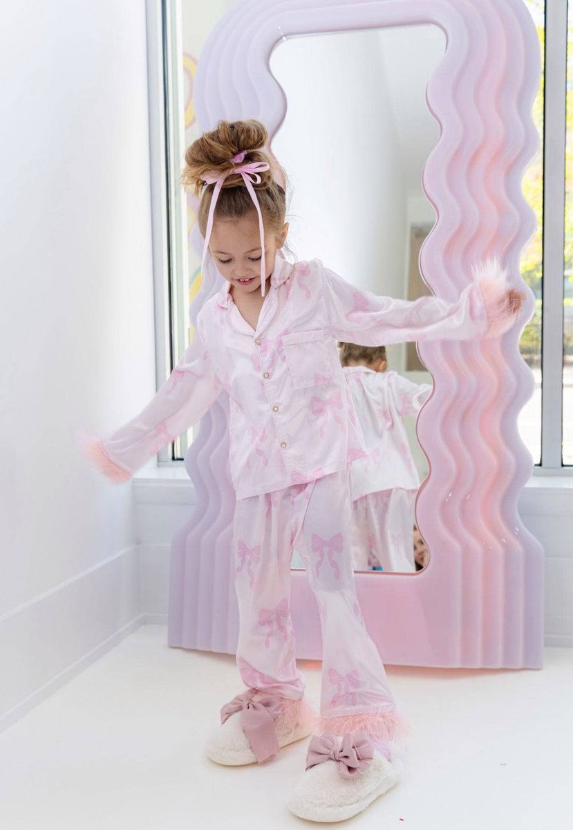 LOLA AND THE BOYS PRETTY IN BOWS SILKY SET