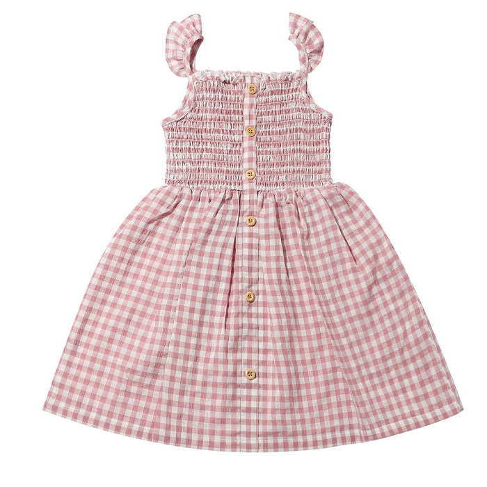 VIGNETTE JILL DRESS ROSE PLAID