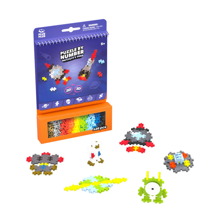 PLUS PLUS PUZZLE BY NUMBER ACTIVITY PAD SPACE
