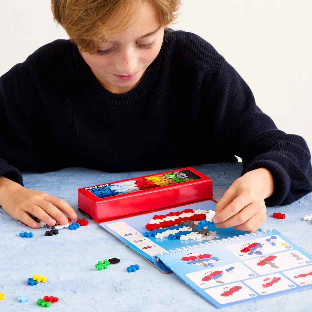 PLUS PLUS PUZZLE BY NUMBER ACTIVITY PAD TRANSPORTATION