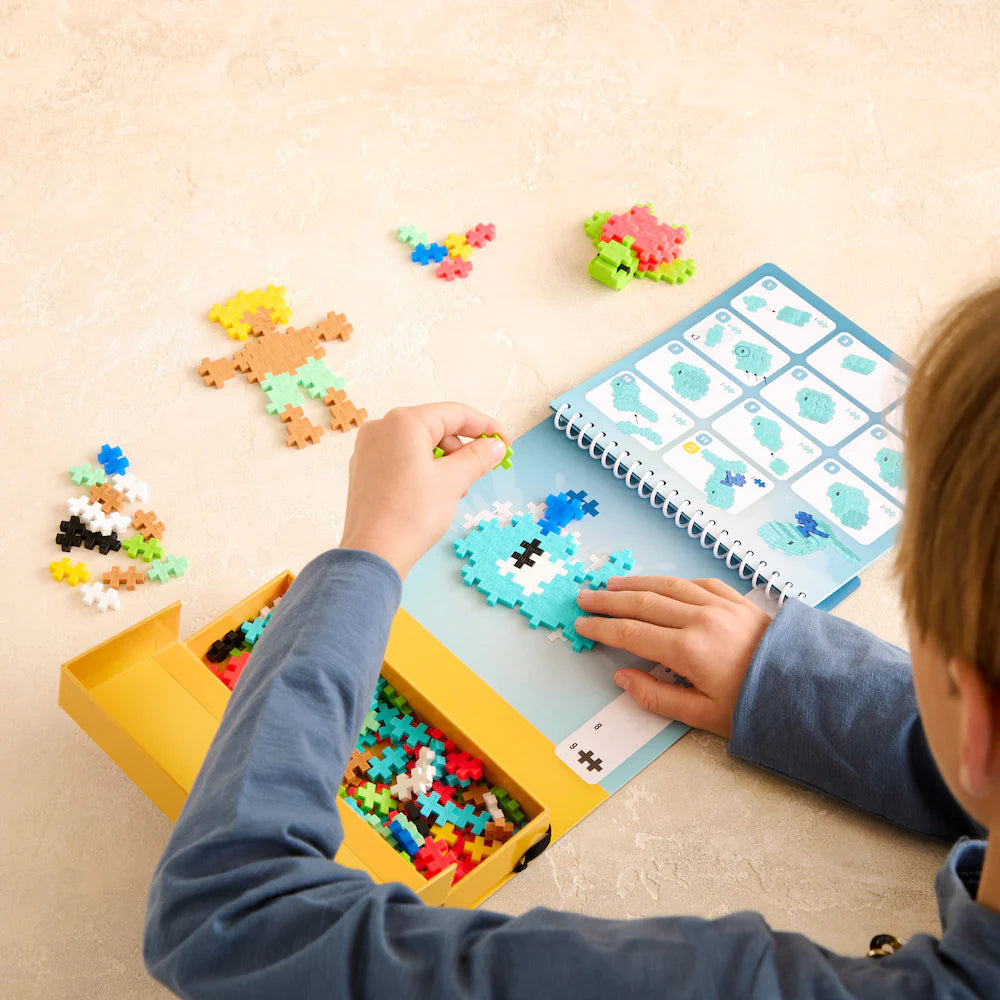 PLUS PLUS PUZZLE BY NUMBER ACTIVITY PAD OCEAN