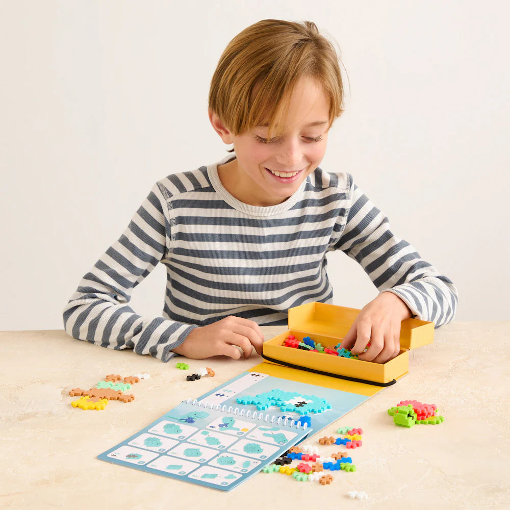 PLUS PLUS PUZZLE BY NUMBER ACTIVITY PAD OCEAN