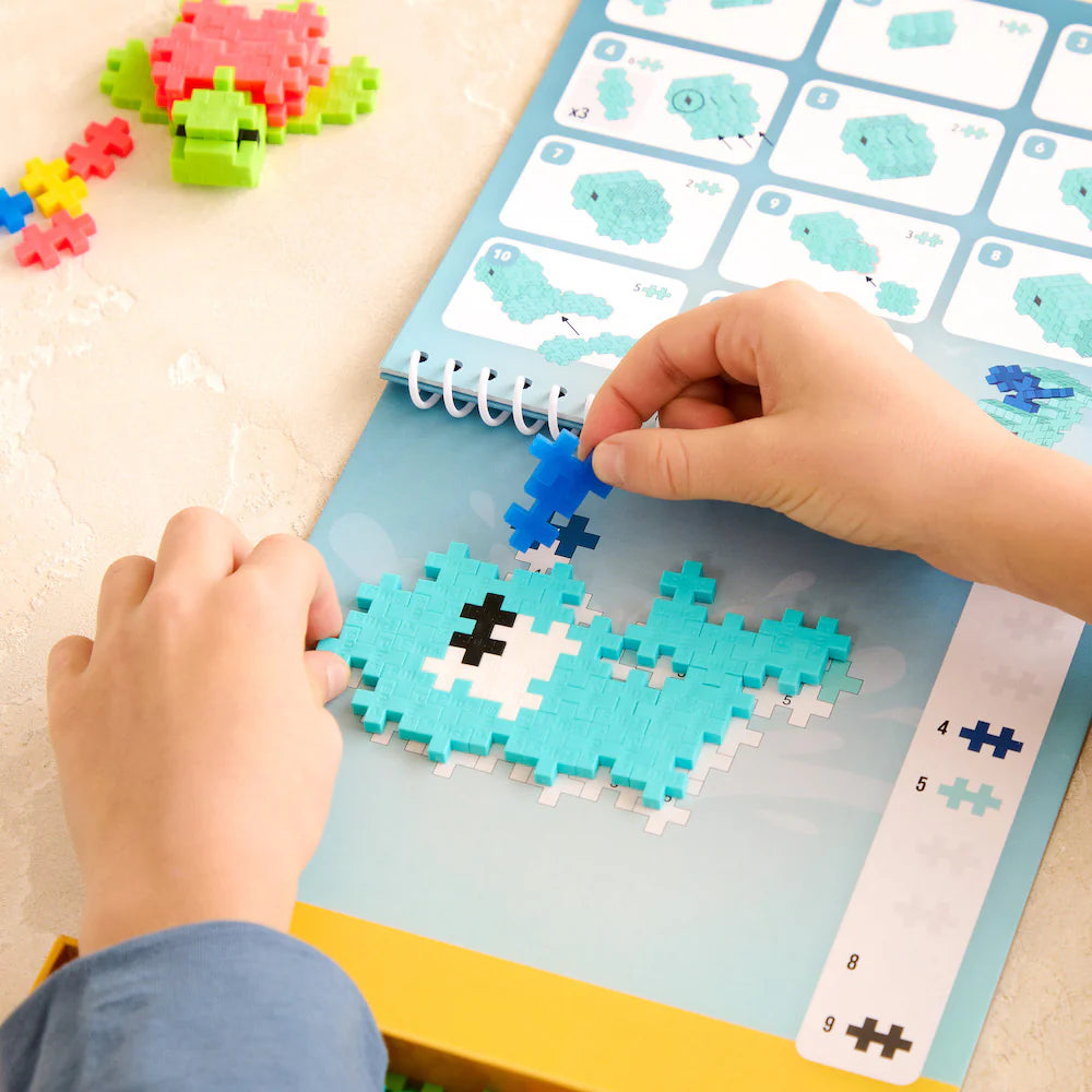 PLUS PLUS PUZZLE BY NUMBER ACTIVITY PAD OCEAN