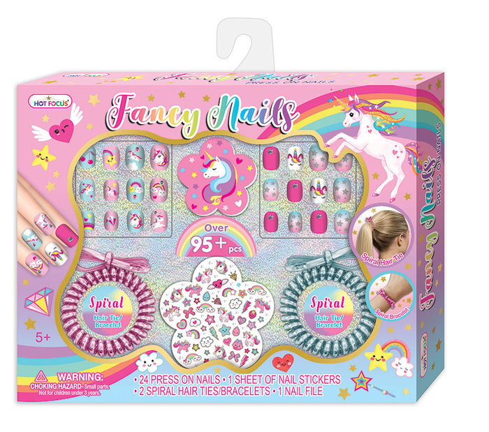 HOT FOCUS FANCY NAILS UNICORN