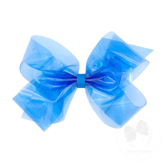 WEE ONES WEESPLASH COLORED VINYL BOW WITH PLAIN WRAP AGE