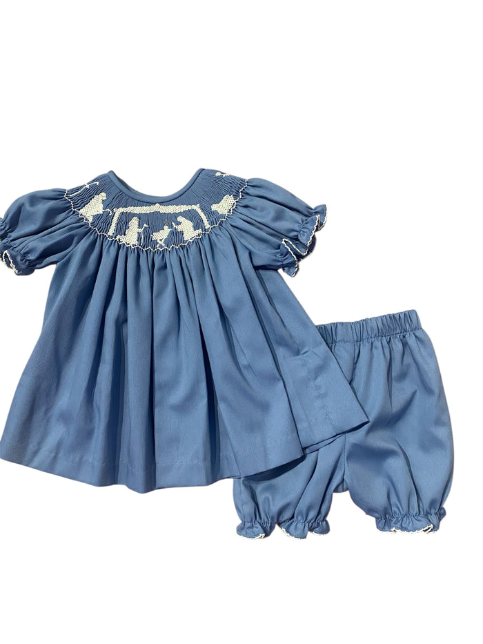 LULU BEBE NATIVITY BISHOP BLOOMER SET