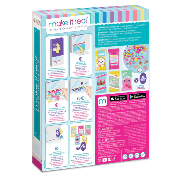 MAKE IT REAL BRACELET KIT SNACKERS VENDING MACHINE