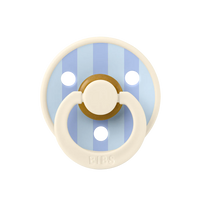 BIBS PACIFIER IVORY/DUSTY BLUE RUBBER