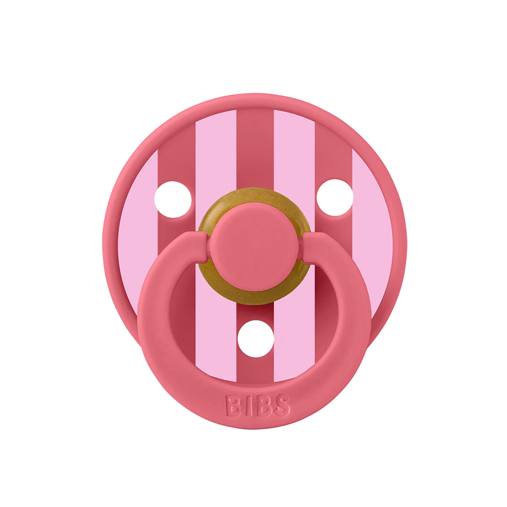BIBS PACIFIER CORAL BABY PINK MIX RUBBER