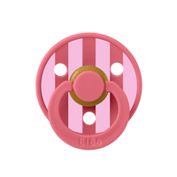 BIBS PACIFIER CORAL BABY PINK MIX RUBBER
