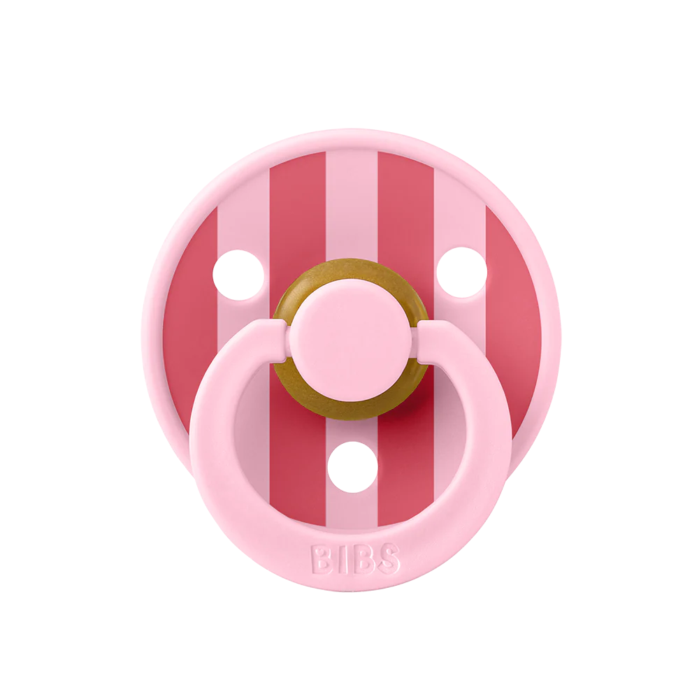 BIBS PACIFIER BABY PINK CORAL MIX RUBBER