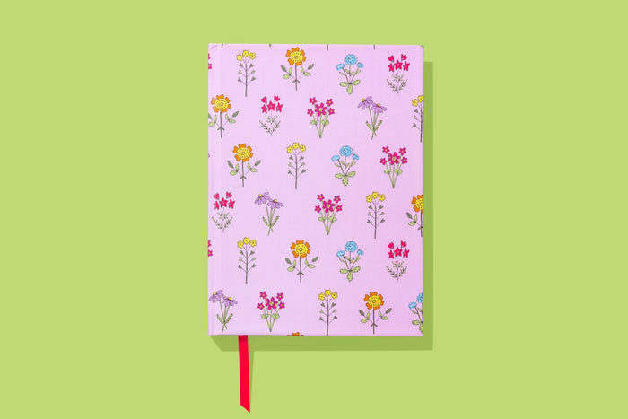 PINK WILDFLOWERS NOTEBOOK