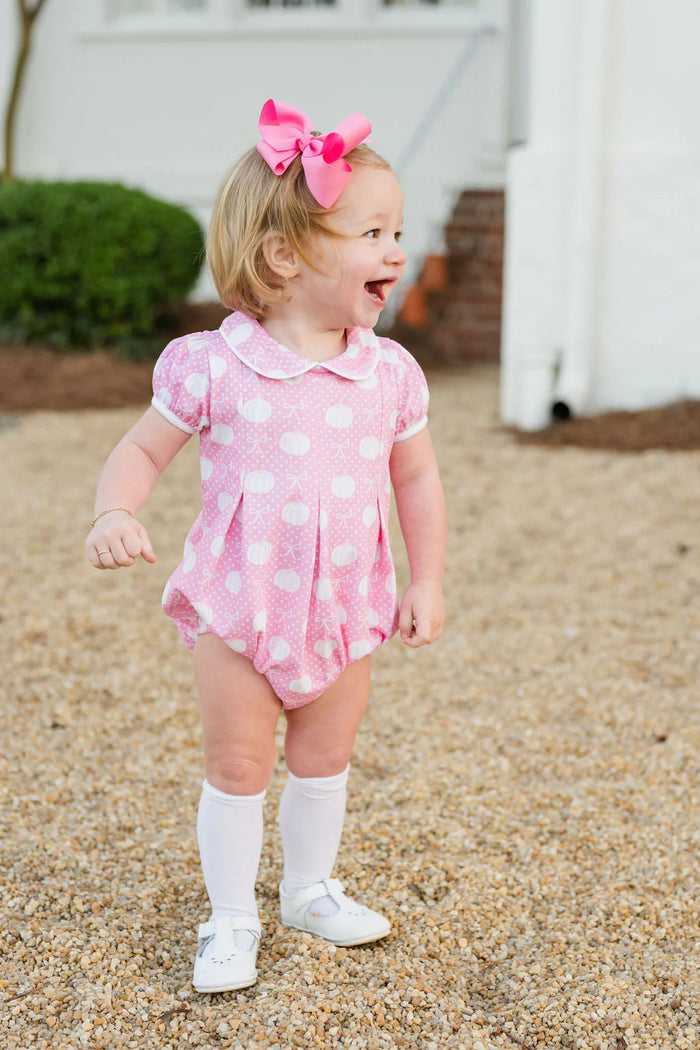 JAMES AND LOTTIE PIPER KNIT BUBBLE PINK PUMPKINS