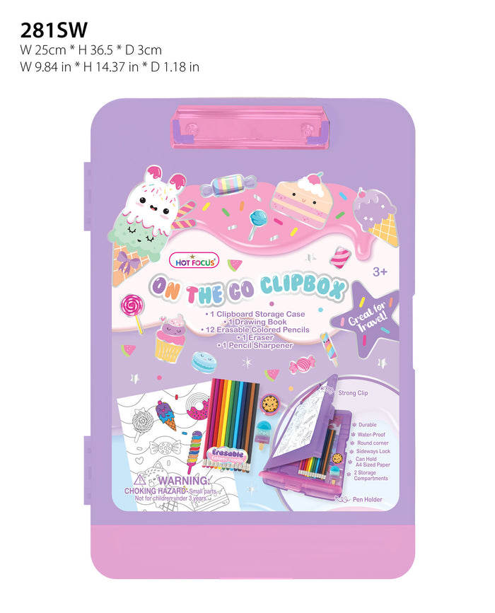 HOT FOCUS ON THE GO CLIPBOX SWEET