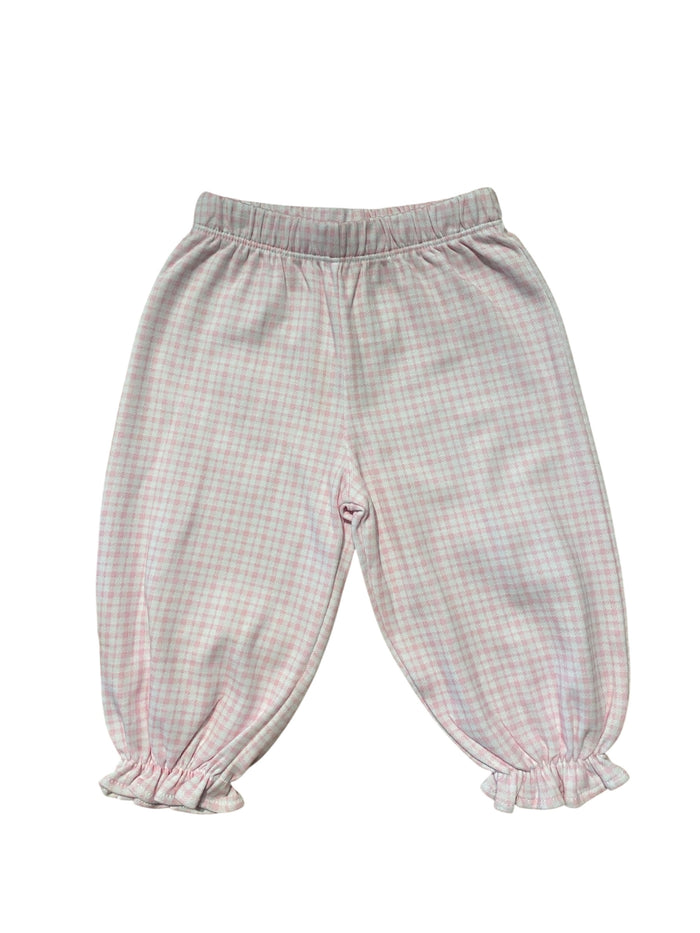 LUIGI PINK WINDOW PANE BLOOMER PANTS