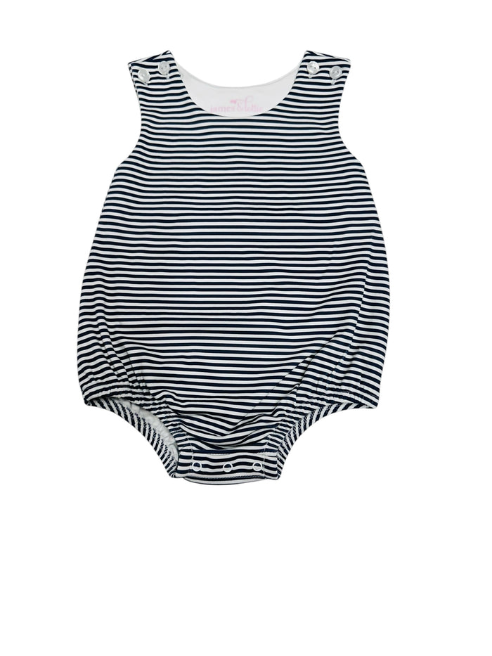 JAMES & LOTTIE BOYS KNIT BUBBLE NAVY STRIPE
