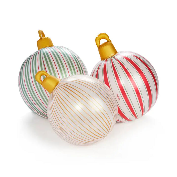 FUNBOY VINTAGE STRIPE LIGHT UP INFLATABLE ORNAMENTS