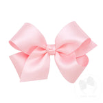 WEE ONES FRENCH SATIN BOW WITH KNOT WRAP LPK