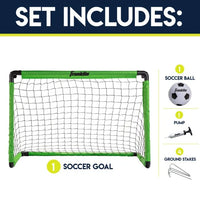 SOCCER GOAL INSTA SET PUMP AND BALL INCLUDED
