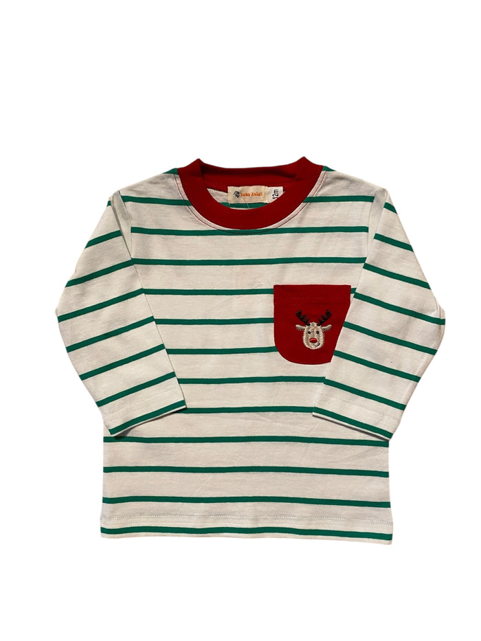LUIGI BOYS RUDOLPH WITH GREEN STRIPE