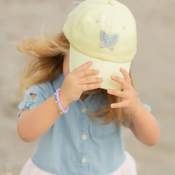 BITS AND BOWS BUTTERFLY BOW BASEBALL HAT