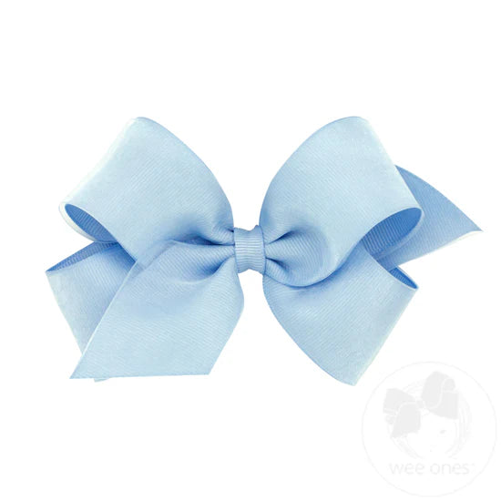 WEE ONES OVERLAY BLUE BOW BLU