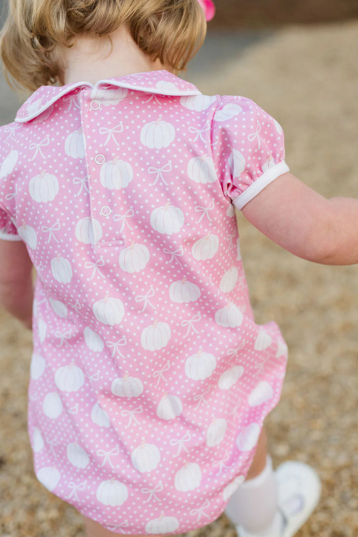 JAMES AND LOTTIE PIPER KNIT BUBBLE PINK PUMPKINS