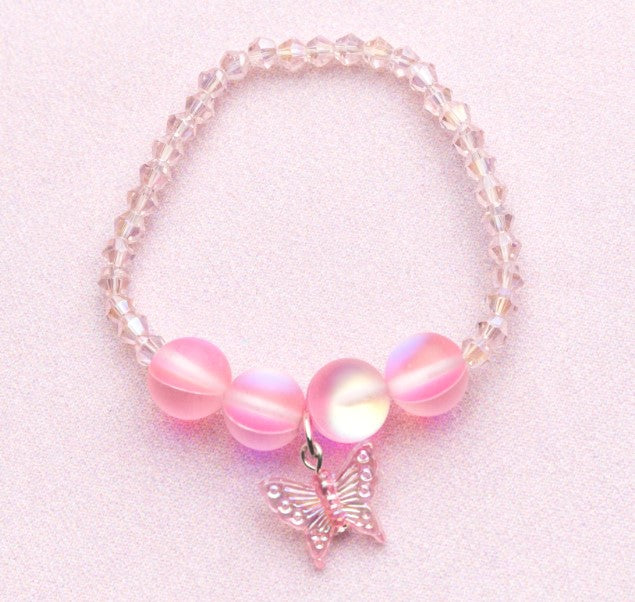 GREAT PRETENDERS BOUTIQUE HOLO PINK CRYSTAL BRACELET