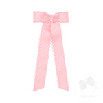 WEE ONES MONOTONE MOONSTITCH BOW WITH STREAMER TAILS LPK