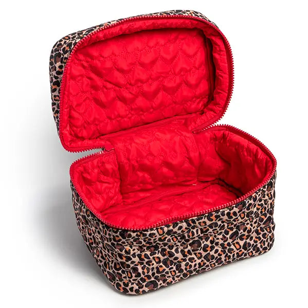 LIVING ROYAL CHEETAH COSMETIC TRAVEL CASE