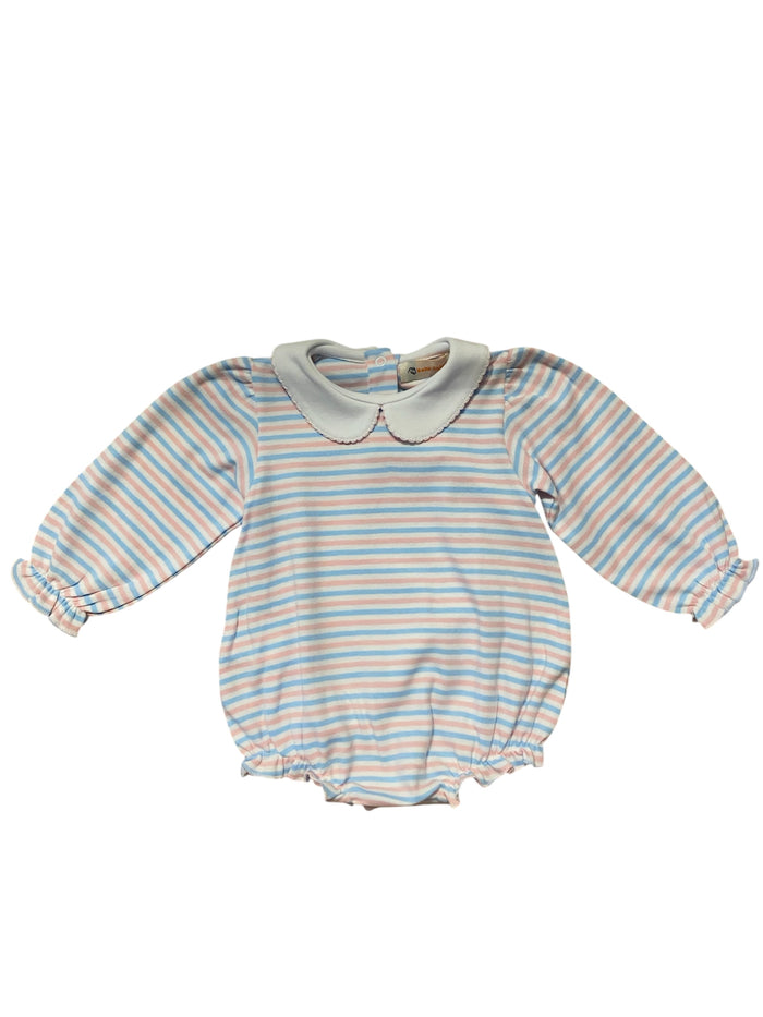 LUIGI BLUE WHITE & LIGHT PINK BUBBLE