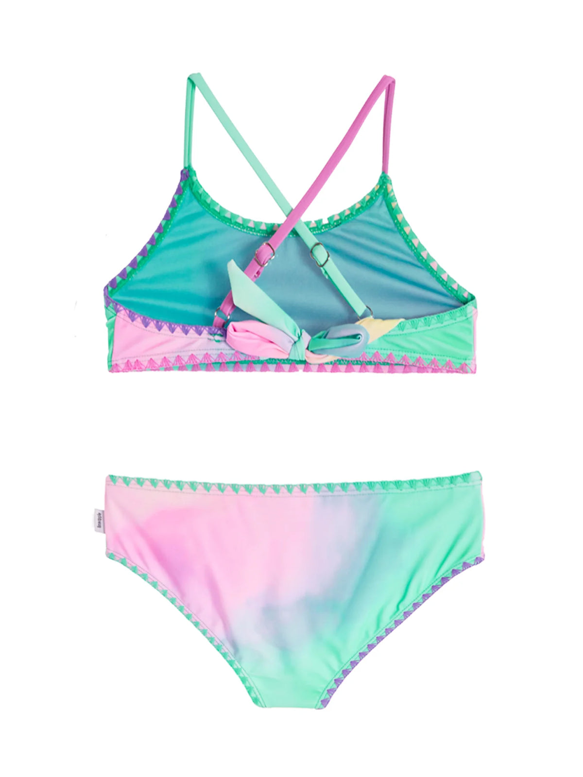 LIMEAPPLE ADINA PRINTED BANDEAU BIKINI SET