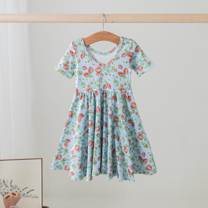 NOLA TAWK STRAWBERRY FIELDS COTTON TWIRL DRESS