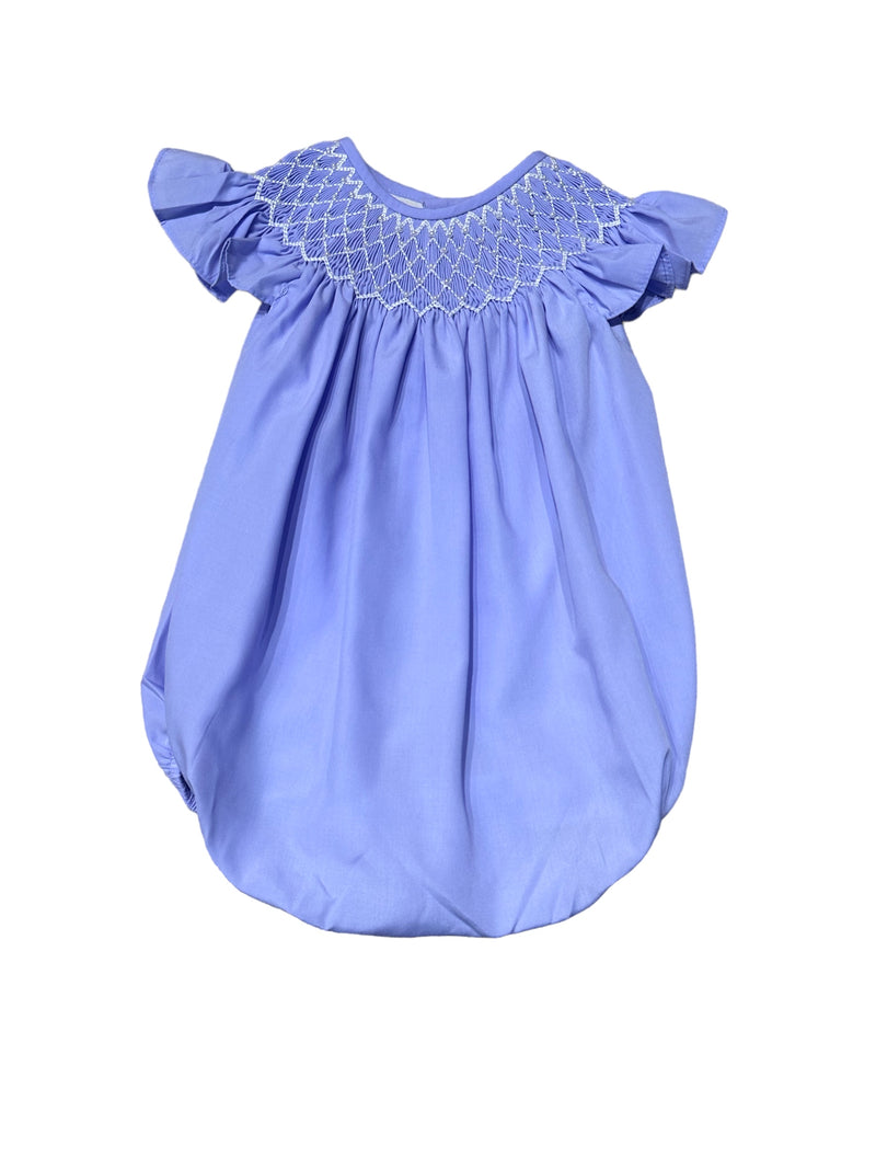 SWEET DREAMS CATHERINE PEARL LAVENDER SMOCKED BUBBLE