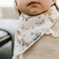 COPPER PEARL FLORA BIB SET
