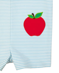 SMOCKINGBIRD LIGHT BLUE APPLE POCKET KNIT SHORTALL