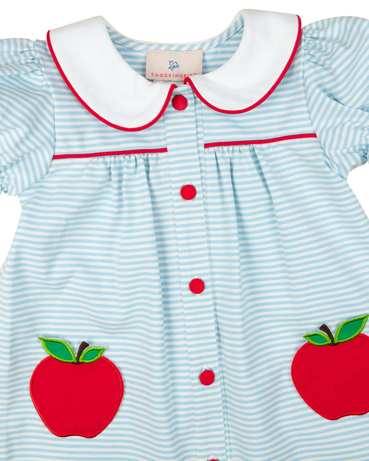 SMOCKINGBIRD LIGHT BLUE APPLE POCKET KNIT BUBBLE