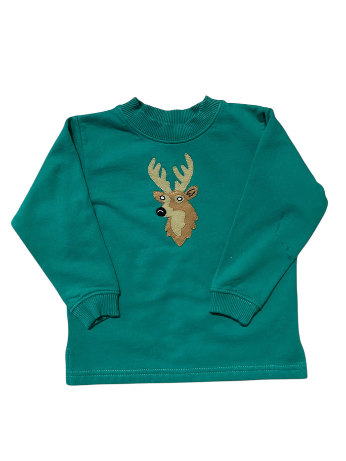 LUIGI BOYS BUCKHEAD GREEN SWEATSHIRT