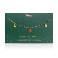 LUCKY FEATHER ENAMEL TREASURE NECKLACE SWEET