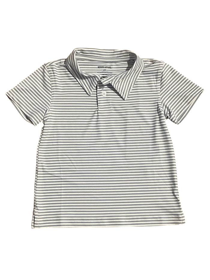 MERIPEX LIGHT GREY/WHITE POLO