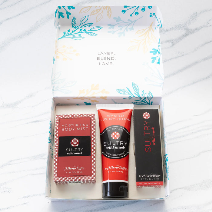 MIXOLOGIE SULTRY WILD MUSK GIFT SET TRIO BOX