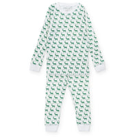 LILA AND HAYES GRAYSON PAJAMA PAT SET WOODLAND DEER