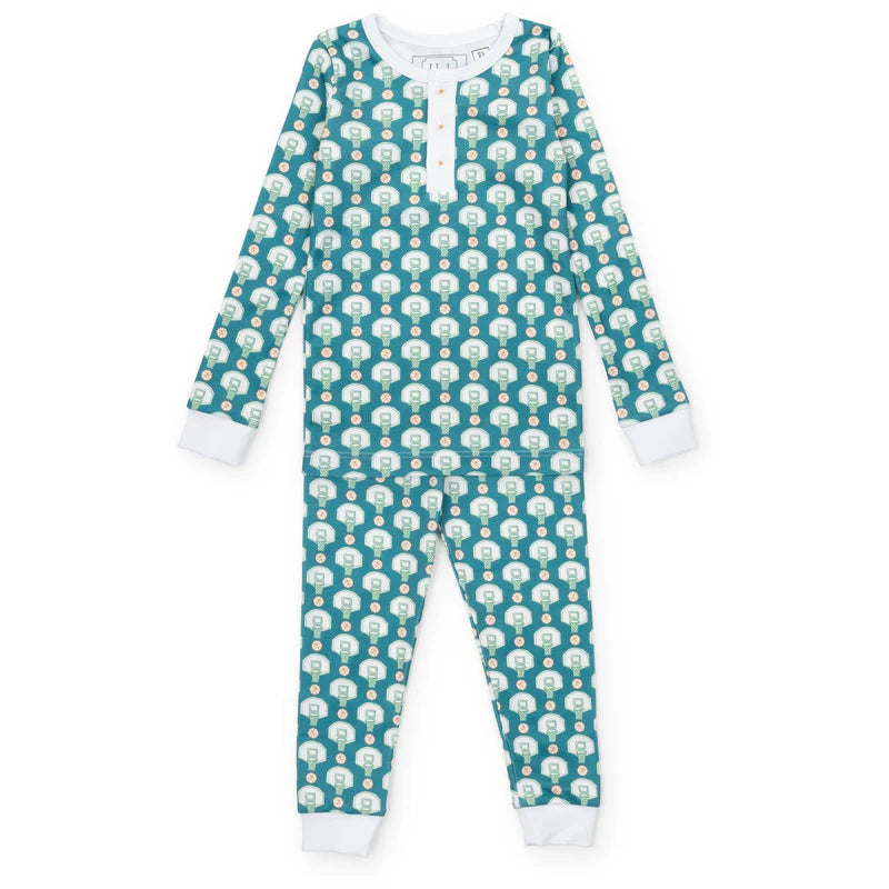 LILA AND HAYES JACK BOYS PAJAMA PANT SET BASKETBALL GAME