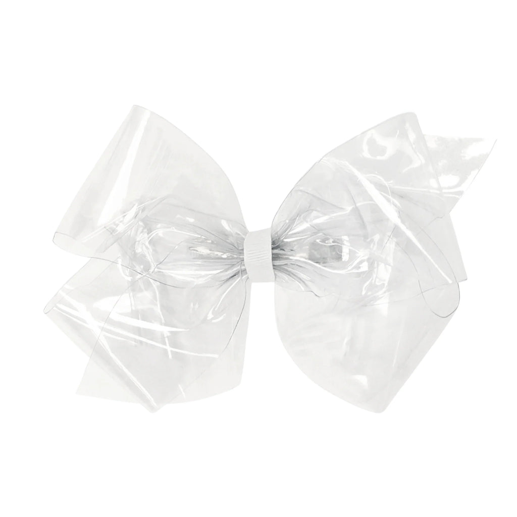WEE ONES WEESPLASH COLORED VINYL BOW WITH PLAIN WRAP CLR