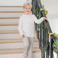 LILA AND HAYES BECKETT BOYS HANGOUT PANT NUTCRACKER STRIPE