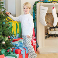 LILA AND HAYES BECKETT BOYS HANGOUT PANT UNDER THE CHRISTMAS TREE