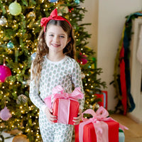 LILA AND HAYES GRAYSON PAJAMA PANT SET UNDER THE CHRISTMAS TREE