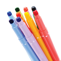 OOLY CONFETTI STAMP DOUBLE ENDED MARKERS