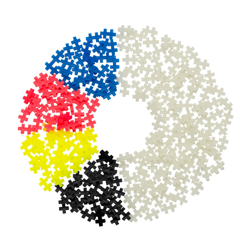 PLUS PLUS TUBE 240 PC  GLOW MIX